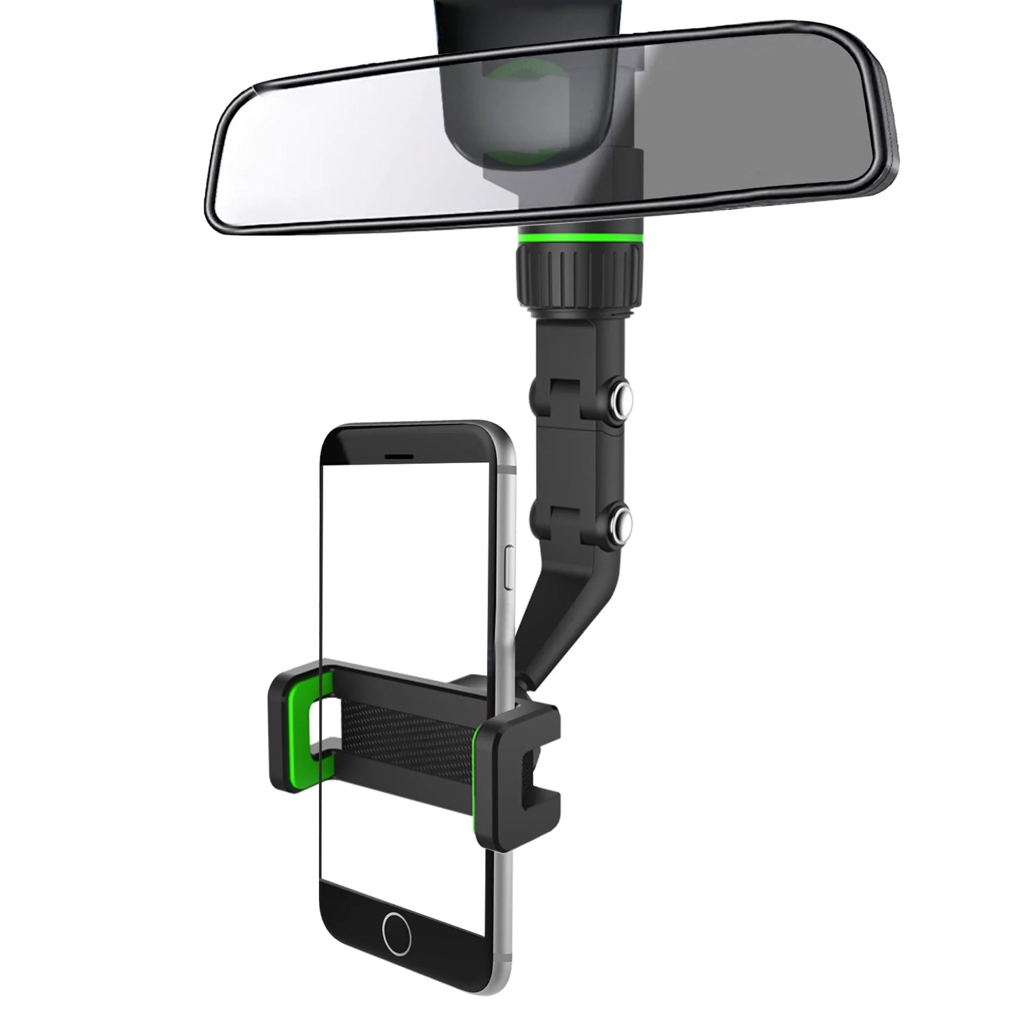 Car Phone Holder, Cell Phone Mount for Rearview Mirror, Universal Phone Stand Fits for Iphone