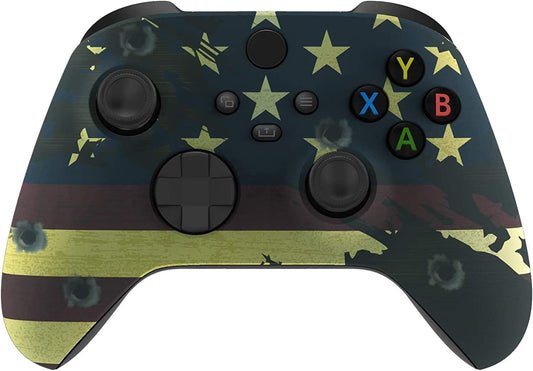 Wireless Controller for Microsoft Xbox Series X/S & Xbox One - Custom Soft Touch Feel - Custom Xbox Series X/S Controller (X/S US Flag)