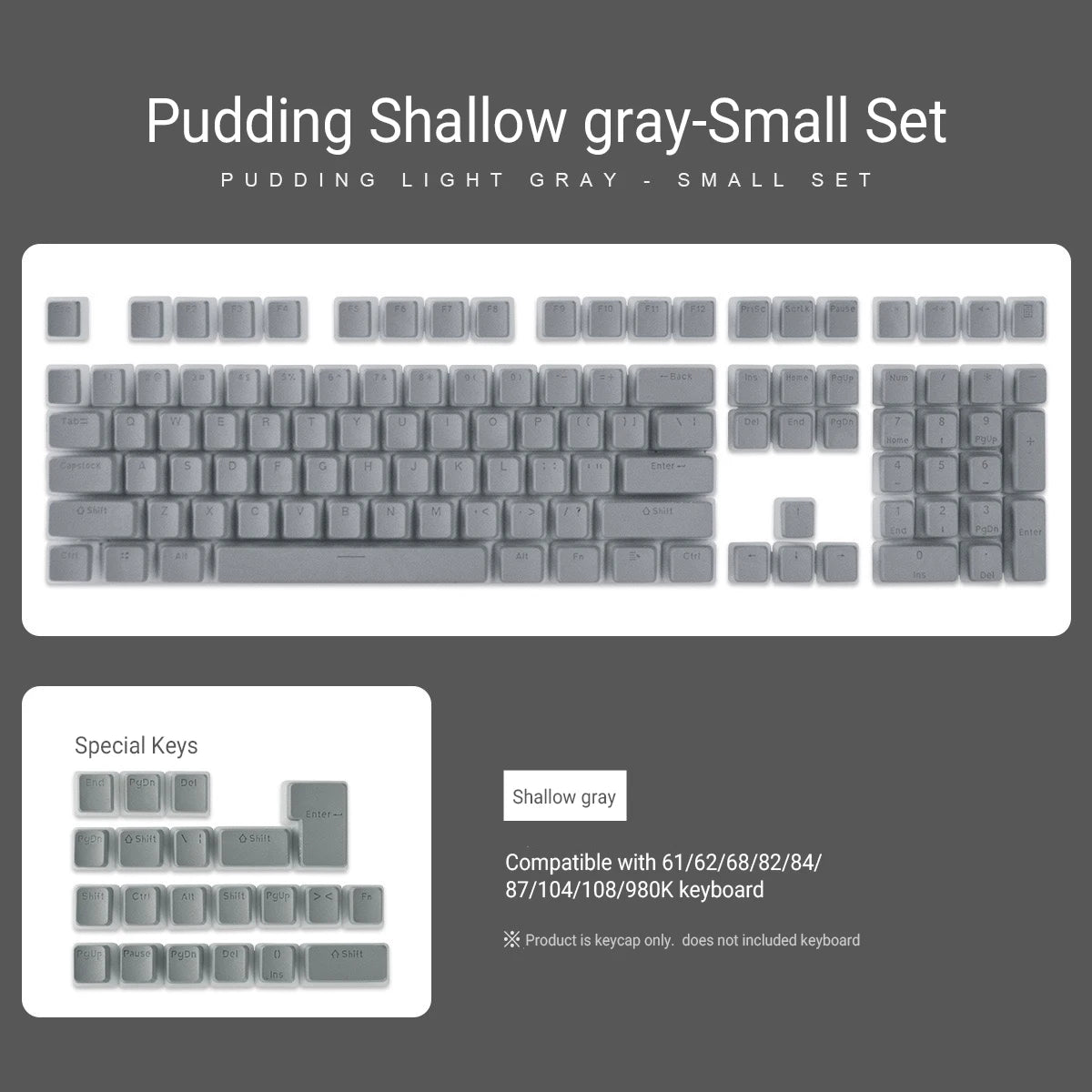 129 Keys Pudding Keycaps OEM Profile PBT Double Shot Keycap for Mx Switch Mechanical Keyboard ISO Layout RGB Backlit Key Caps