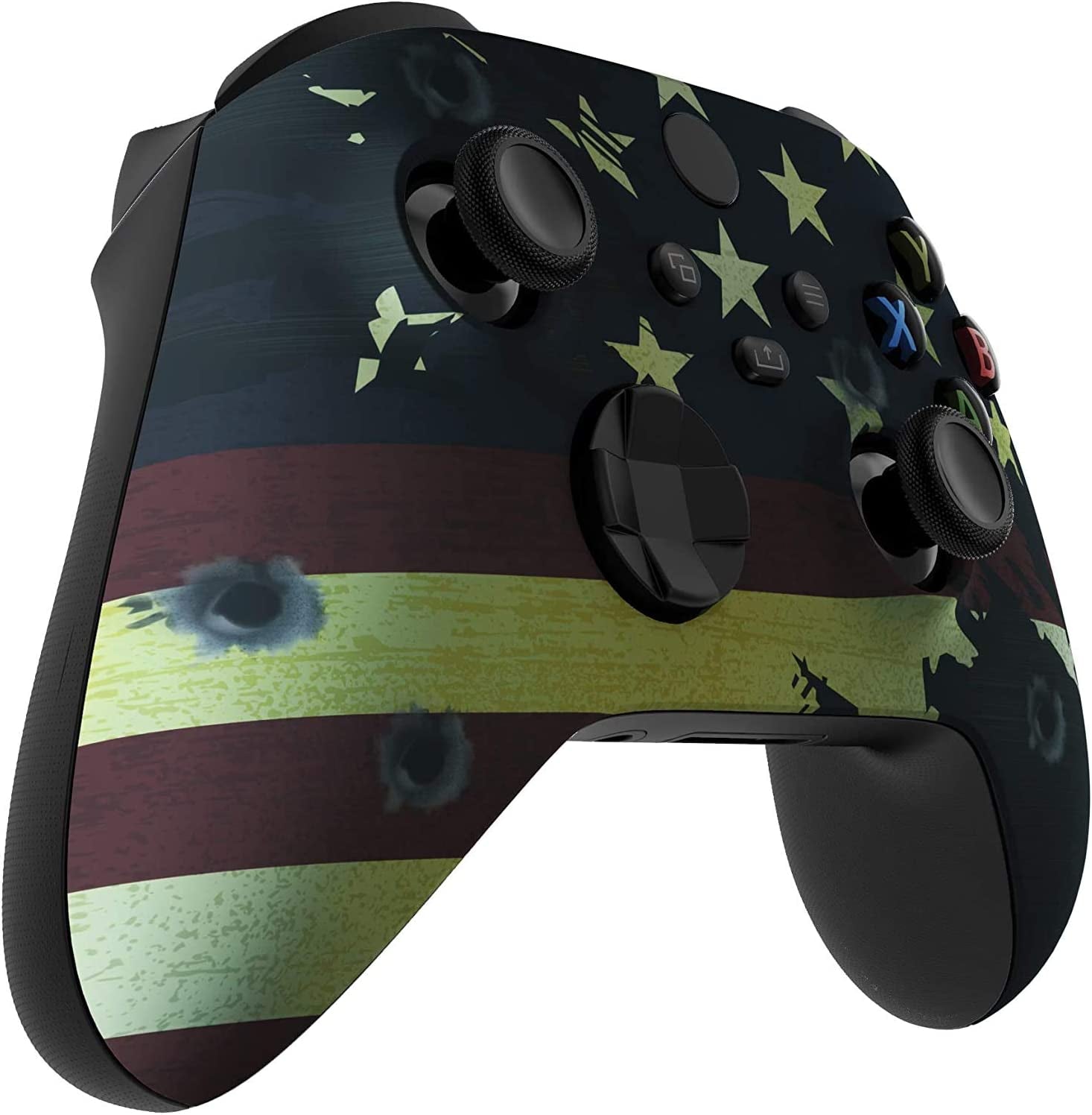 Wireless Controller for Microsoft Xbox Series X/S & Xbox One - Custom Soft Touch Feel - Custom Xbox Series X/S Controller (X/S US Flag)