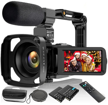 Video Camera Camcorder 2.7K for Youtube Vlogging Digital Camera IPS 36MP 16X Digital Zoom Camera Recorder